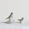 Hello Honey® Green Debossed Ceramic Bird Figurines Set